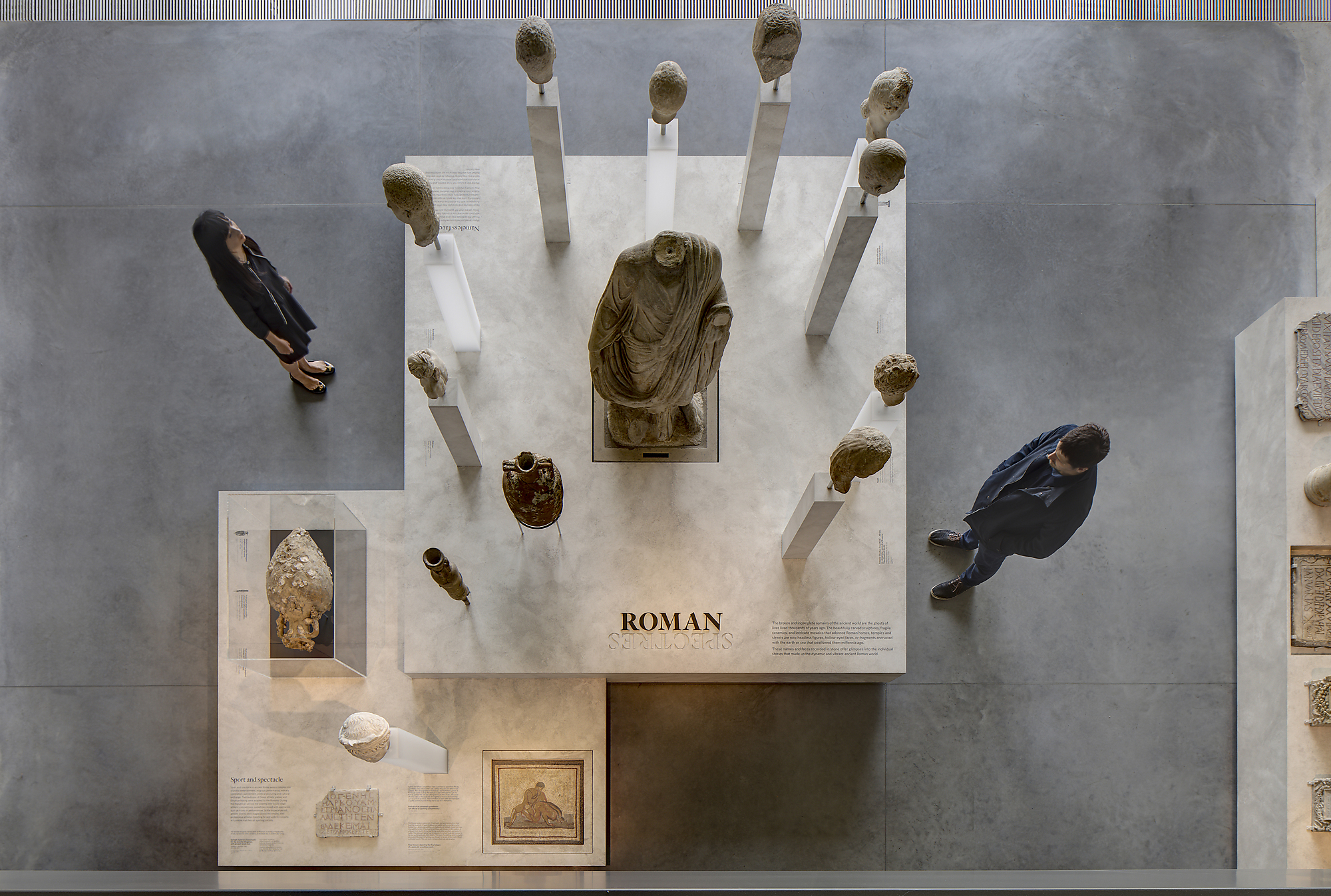 Interior photograph of The Nicholson Galleries, Chau Chak Wing Museum by Brett Boardman
